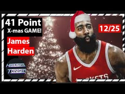James Harden Full XMas Highlights Rockets vs Thunder 2018.12.25 - 41 Pts, 7 Ast, MVP!