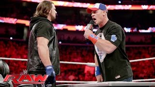John Cena and AJ Styles make their WrestleMania-worthy dream match official: Raw, June 13, 2016