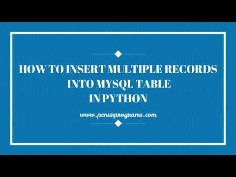 How To Insert Record Into Mysql Table In Python Python Programming With Mysql Tutorial