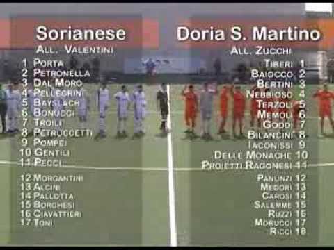 CALCIO, PRIMA CATEGORIA LAZIALE: Nuova Sorianese - Doria San Martino, stagione 2011/2012,