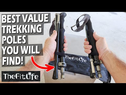 BEST Budget Trekking Poles? TheFitLife Collapsible Hiking Poles Review (268g only!)