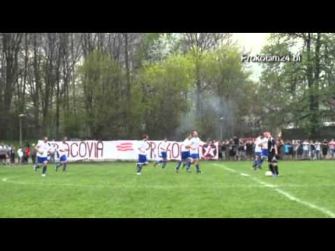 Doping i oprawa meczu Kolejarz-Prokocim - Bieżanowianka 27 IV 2013