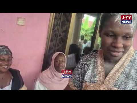 Salomey’s nursing colleagues welcome her home after her GH¢100,000 bail in the Ghana Jollof case