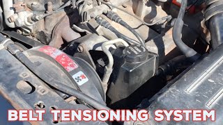 1987-1995 Jeep Cherokee Belt Tensioning System Procedure