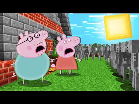 Ultimate Showdown: Skeleton vs Peppa Pig! Minecraft's Safest House!