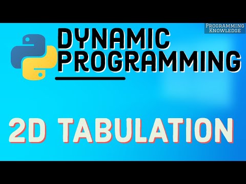 Dynamic Programming with 2D Tabulation | Unique Paths and Min Path Sum | Python