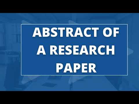How to write an effective Abstract for a research paper / Thesis / Project report | Clear & Concise