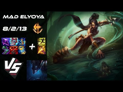 MAD Lions Elyoya JUNGLE Nidalee vs Nocturne - EU Challenger Patch 25.S1.4