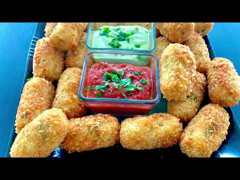 How to Make Cheese Stuffed Mashed Potato Sticks |Easy Loaded Potato and Cheese Sticks Recipe