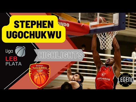 Stephen Ugochukwu Mid season Highlights 2021/2022 Basket Navarra Leb Plata Spain