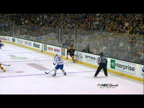 Shawn Thorton going for swim on Eller hold Mar 27 2013 Montreal Canadiens vs Boston Bruins NHL