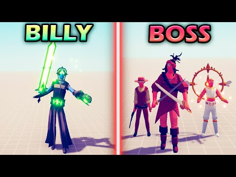 BILLY vs BOSS UNITS TEAM - Totally Accurate Battle Simulator | TABS