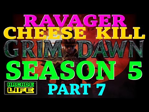 Grim Dawn | Season 5 | Ravager cheese-kill in Elite | Hardcore | June 2023