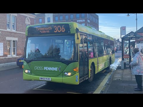 Arriva North East Scania Omnicity Cross pennine branded 4660 route 306 billy mill to North Shields
