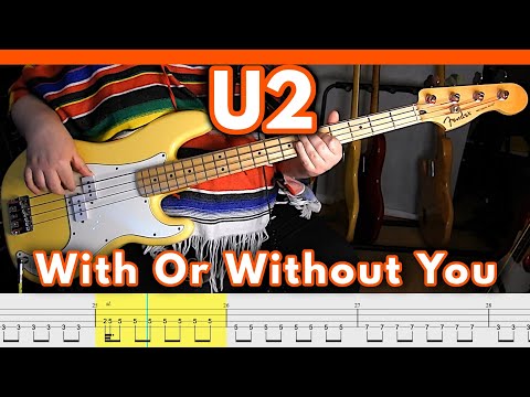 U2 - With Or Without You [1987] | BASS Cover | TABS