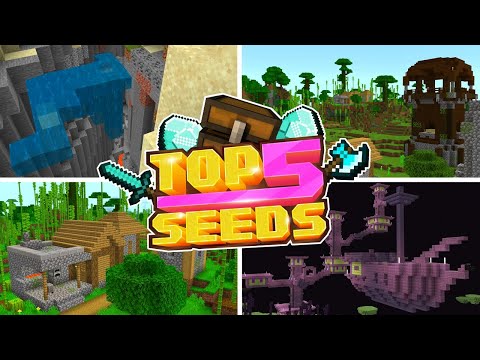 Minecraft Bedrock | TOP 5 BEST SEEDS | BAMBOO BLACKSMITHS! (PE, Xbox, PS4, Switch & W10)