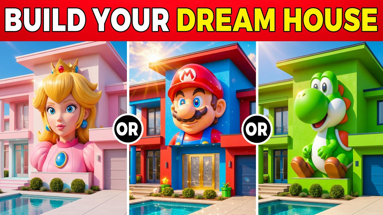 👉 Would You Rather...? Build Your SUPER MARIO Dream House 🍄🏠 | IMPOSSIBLE Choices! 😱🔥