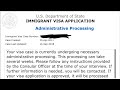 NVC CEAC “ADMINISTRATIVE PROCESSING “ - 221g (US Embassy)