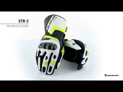 SHIMA STR-2 Fluo - Sport Motorcycle Gloves