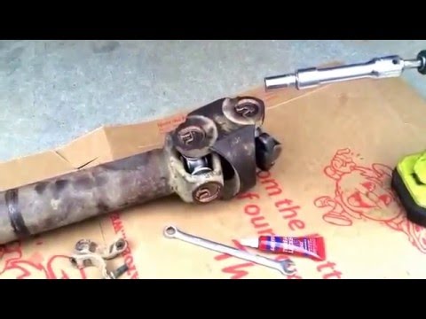 Installing a front driveshaft on a 2004 Jeep LJ.