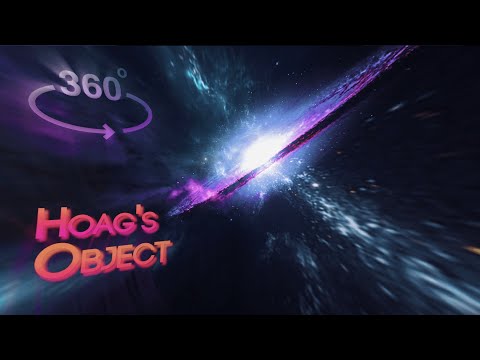 Entering "HOAG'S OBJECT" (A Ringed Galaxy) - 360° VR Space Journey [4K]