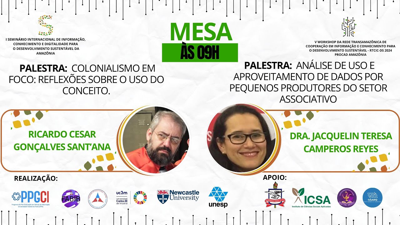 I SICAM | Mesa - Dr. Ricardo César Gonçalves Sant’Ana & Dra. Jacquelin Teresa Camperos Reyes