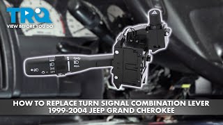 How to Replace Turn Signal Combination Lever 1999-2004 Jeep Grand Cherokee
