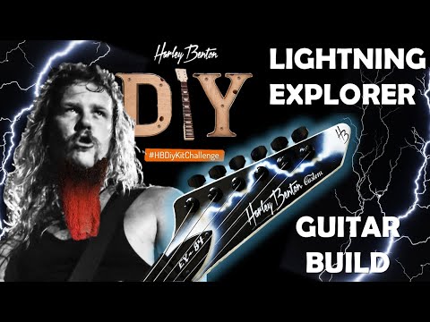 I built the ULTIMATE Hetfield/Dimebag Explorer tribute guitar! #HBDiyKitChallenge - Harley Benton