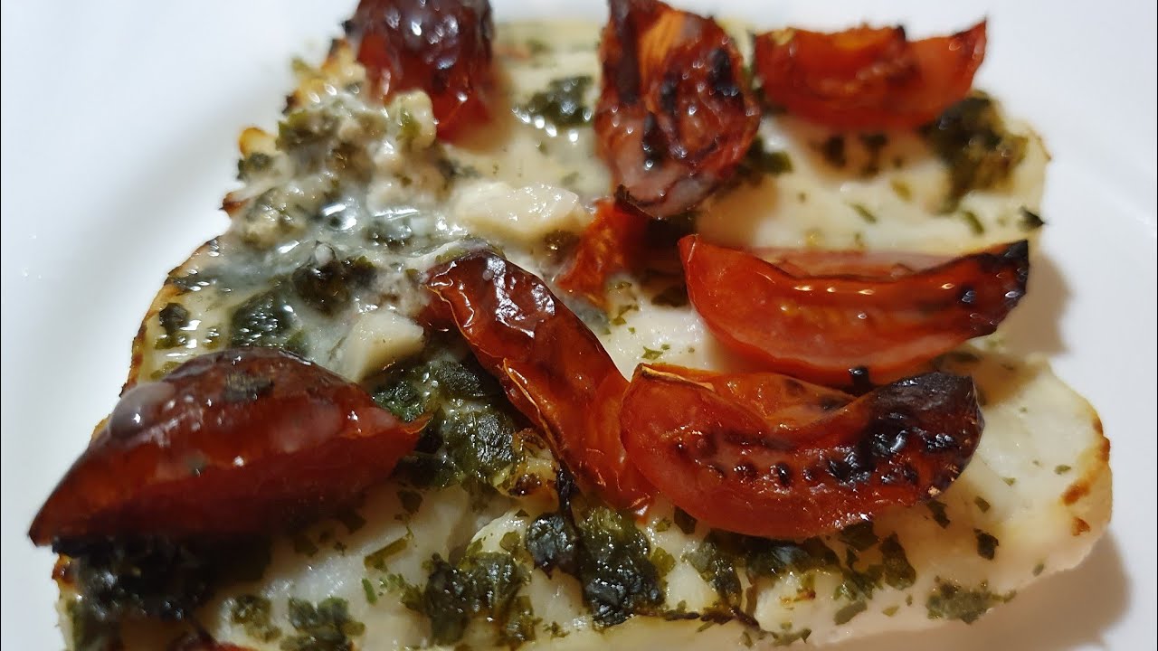 FILETTI DI MERLUZZO CON POMODORINI  IN FRIGGITRICE AD ARIA