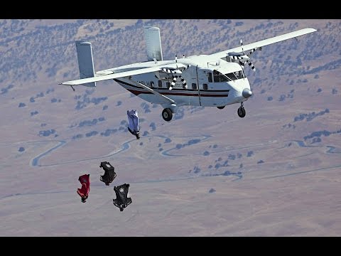 First-Ever Wingsuit 4 Cross Race - Red Bull Aces 2014