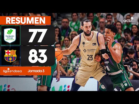 Unicaja - Barça (77-83) RESUMEN | Liga Endesa 2025-26