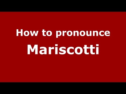 How to pronounce Mariscotti (Spanish/Argentina) - PronounceNames.com