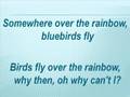 Céline Dion - Over the Rainbow (with lyrics) 