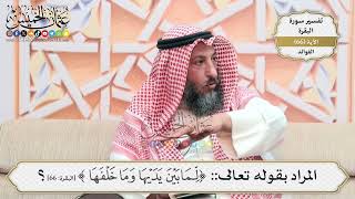 214- المراد بقوله تعالى:(لما بين يديها وما خلفها) - عثمان الخميس