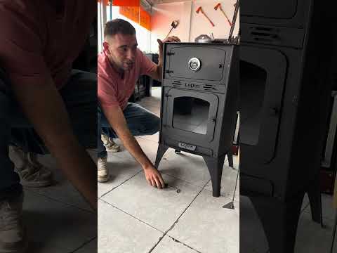 Estufa a leña Lepen con horno 🔥🪵 #montehome #estufas #salamandras #lepen #cordoba #invierno #frio