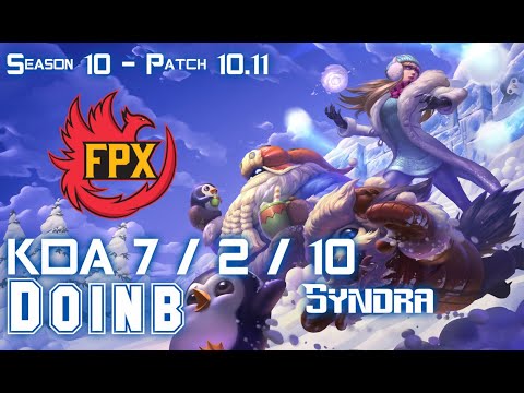 FPX Doinb SYNDRA vs EKKO Mid - Patch 10.11 KR Ranked