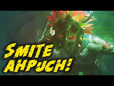 Smite! AhPuch Vs Vamana! Es inútil correr, toca luchar!! En español!