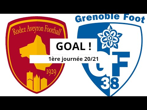 Rodez AF - Grenoble [(1)-0] GOAL 70' (Ayoub Ouhafsa) 1ère journée 2020/21