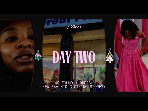 My First VLOGMAS🎄: Day 2…WE FOUND THE PERFECT SWEET 16 DRESS🎉👗 + Baby Clothes Shopping👶🏽🛍️