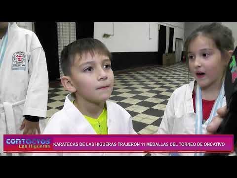 Karatecas de Las Higueras obtuvieron 11 medallas en el Torneo Regional de Oncativo