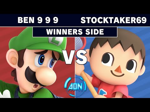 AON ULTIMATE 60 - Ben 9 9 9 (Luigi) vs Stocktaker69 (Villager) Winners Round 3 - Smash Ultimate