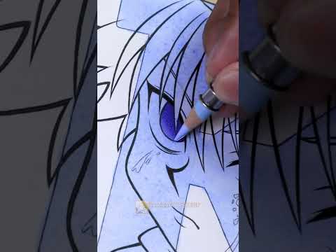 Drawing Letter " K " - Killua Zoldyck || Stained Art 🎨 #shorts #killua #hunterxhunter #drawinganime