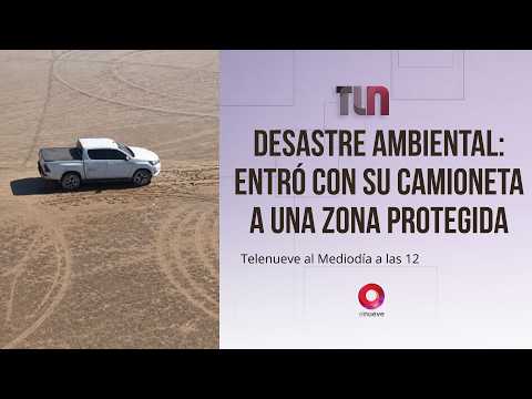 Desastre ambiental en San Juan: un turista arruinó una zona protegida con su camioneta 4x4