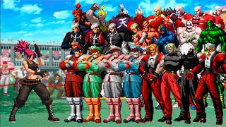 Leona Pre Vs Super Bosses Team Mugen