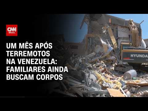 Sobreviventes do terremoto na Venezuela acampam nos escombros e pedem pela recuperação de corpos