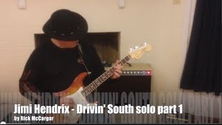 Jimi Hendrix Drivin' South guitar lesson w/tab - first 80 bars at full & half tempo