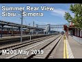 Rear View Zugfahrt Sibiu Simeria Romania Rumänien May19th 19 Mai 2019