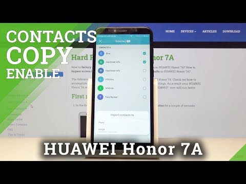 How to Copy Contacts from Huawei Honor 7A – Transfer Data