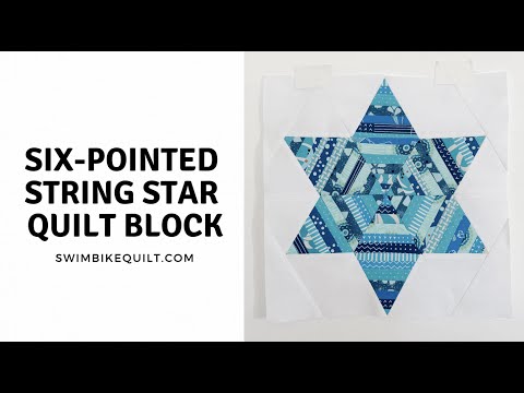 Summer Sampler 10th Anniversary: Make the Six Pointed String Star Quilt Block [free pattern]