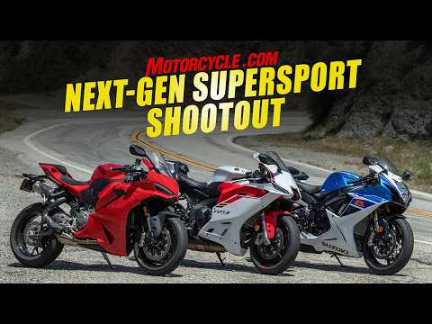 Shootout: 2025 Ducati Panigale V2 vs Yamaha YZF-R9 vs Suzuki GSX-R750